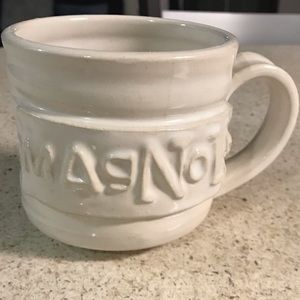 Magnolia Cream Embossed Mug